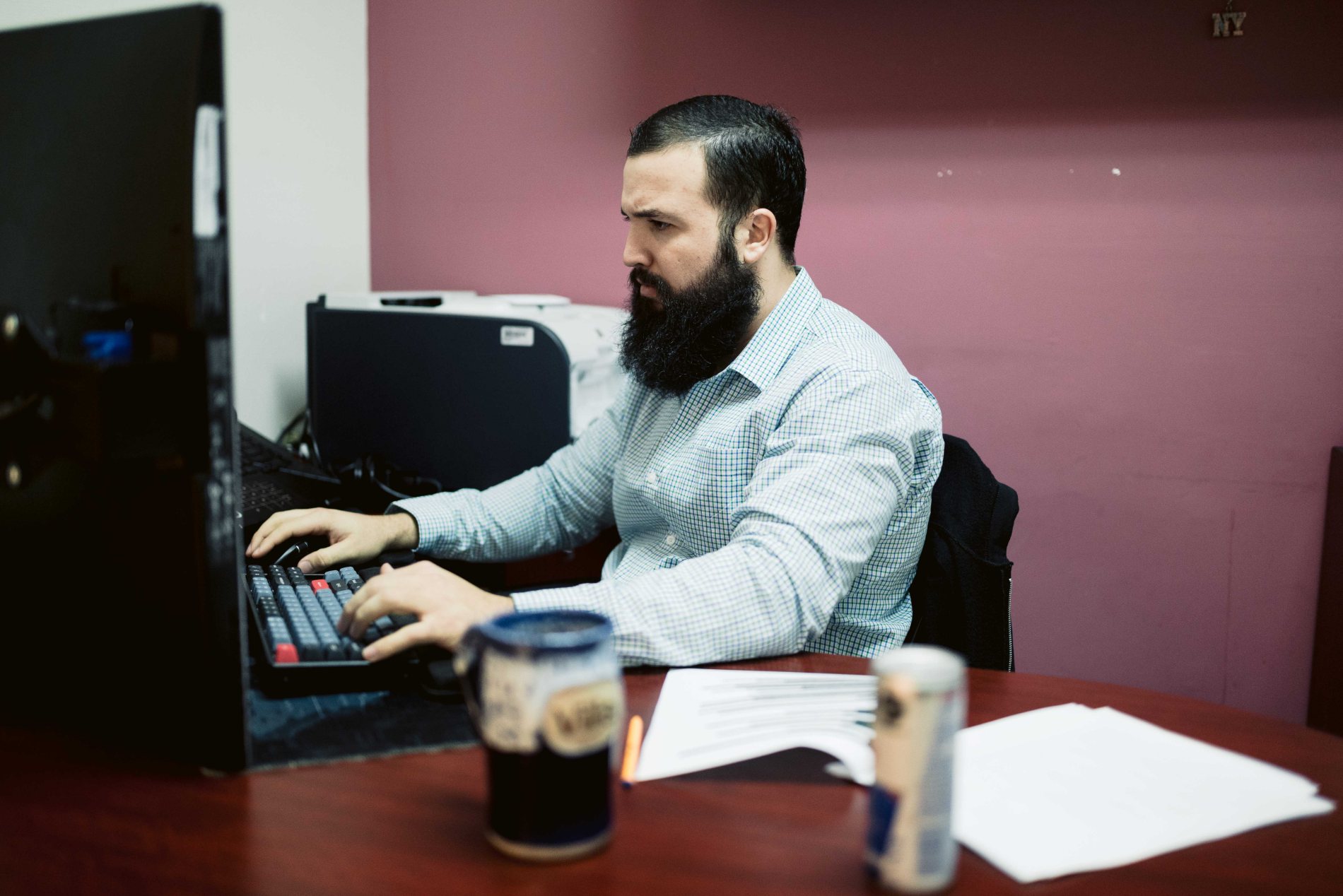 Carlos working at Creai